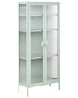 Display Cabinet Mint Green Steel Metal Office Storage Unit Shelves Leg Caps Industrial Design Living Room Home Office Furniture Beliani