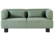 2 Seater Sofa Light Green Fabric Upholstery Water Repellent Material Modern Style Living Room Beliani