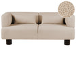 2 Seater Sofa Beige Boucle Upholstery Material Modern Style Living Room Beliani