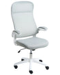 Office Chair Light Grey Fabric Upholstery Swivel Desk Computer Adjustable Seat Reclining Backrest Beliani