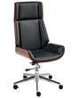 Executive Office Chair Black Faux Leather Upholstery Seat Height Adjustment Titl Swivel Padding Beliani
