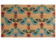 Doormat Multicolour Coir with Anti-Slip Bottom 45 x 75 cm Anti Slip Decoration Bird Pattern Welcome Mat Beliani
