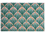 Doormat Green Coir with Anti-Slip Bottom 40 x 60 cm Anti Slip Decoration Welcome Mat Beliani