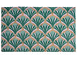 Doormat Green Coir with Anti-Slip Bottom 45 x 75 cm Anti Slip Decoration Welcome Mat Beliani