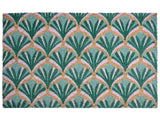 Doormat Green Coir with Anti-Slip Bottom 50 x 80 cm Anti Slip Decoration Welcome Mat Beliani