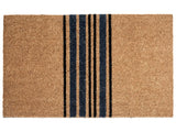 Doormat Natural Coir with Anti-Slip PVC Bottom 45 x 75 cm Decoration Classic Striped Pattern Beliani