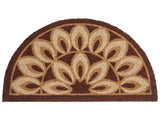 Doormat Brown Natural Coir PVC Backing Anti-Slip 45 x 75 cm Modern Indoor Outdoor Decoration Beliani