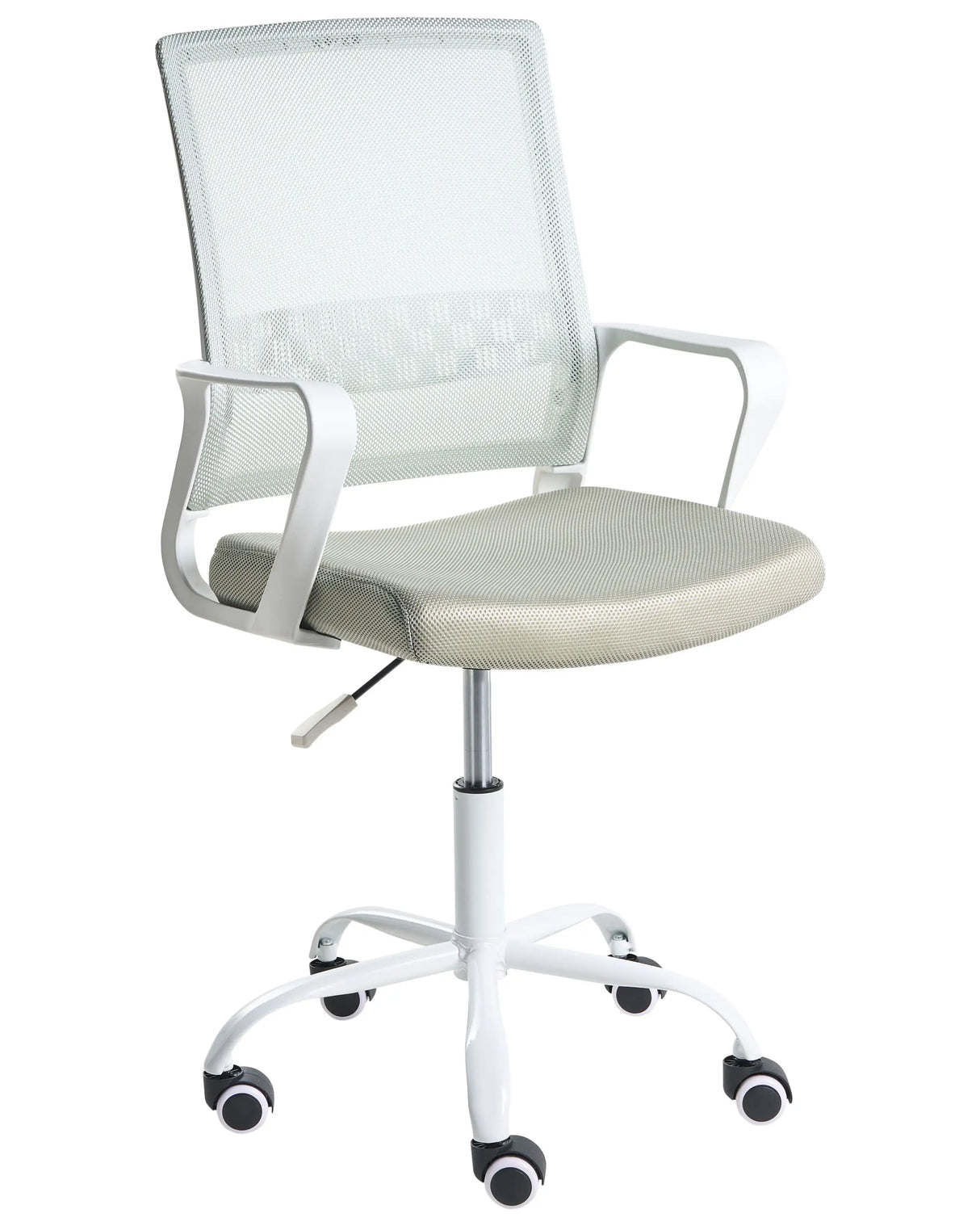 Office Chair Mint Mesh Fabric Upholstery Adjustable Height Swivel Desk Computer Home Office Beliani