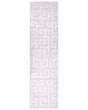 Runner Rug Beige Fabric 80 x 300 cm Modern Geometric Pattern Hallway For Underfloor Heating Anti-Slip Bottom Beliani