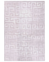 Area Rug Beige Fabric 160 x 230 cm Modern Geometric Pattern  Living Room Bedroom For Underfloor Heating Anti-Slip Bottom Beliani