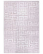 Area Rug Beige Fabric 160 x 230 cm Modern Geometric Pattern  Living Room Bedroom For Underfloor Heating Anti-Slip Bottom Beliani