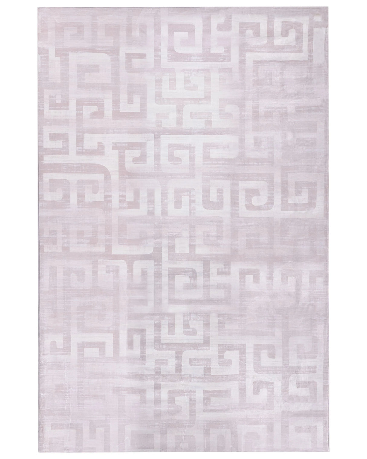 Area Rug Beige Fabric 200 x 300 cm Modern Geometric Pattern Living Room Bedroom For Underfloor Heating Anti-Slip Bottom Beliani
