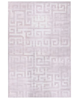 Area Rug Beige Fabric 200 x 300 cm Modern Geometric Pattern Living Room Bedroom For Underfloor Heating Anti-Slip Bottom Beliani