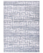 Area Rug Grey Fabric 160 x 230 cm Modern Geometric Pattern Living Room Bedroom For Underfloor Heating Anti-Slip Bottom Beliani