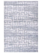 Area Rug Grey Fabric 200 x 300 cm Modern Geometric Pattern Living Room Bedroom For Underfloor Heating Anti-Slip Bottom Beliani