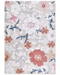 Area Rug Multicolour Fabric 160 x 230 cm Modern Flower Pattern Living Room Bedroom For Underfloor Heating Anti-Slip Bottom Beliani