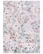Area Rug Multicolour Fabric 160 x 230 cm Detailed Flower Pattern Living Room Bedroom For Underfloor Heating Anti-Slip Bottom Beliani