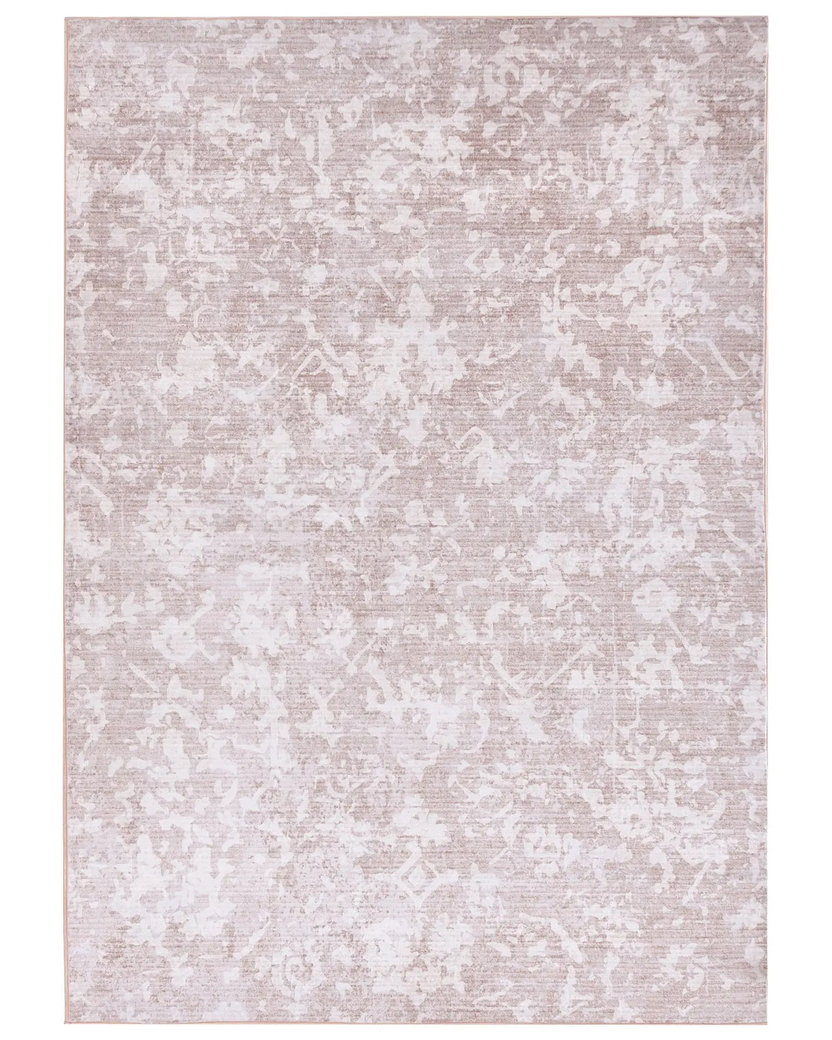 Area Rug Beige Fabric 160 x 230 cm Modern Solid Living Room Bedroom For Underfloor Heating Anti-Slip Bottom Beliani