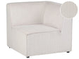 Corner Section Right Beige Corduroy 1-Seat Jumbo Cord Left Hand Sofa Module Modern Single-Seat Beliani