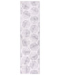 Runner Rug Off-White Fabric 80 x 300 cm Modern Abstract Pattern Hallway For Underfloor Heating Anti-Slip Bottom Beliani