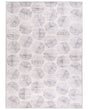 Area Rug Off-White Fabric 160 x 230 cm Modern Abstract Pattern Hallway For Underfloor Heating Anti-Slip Bottom Beliani
