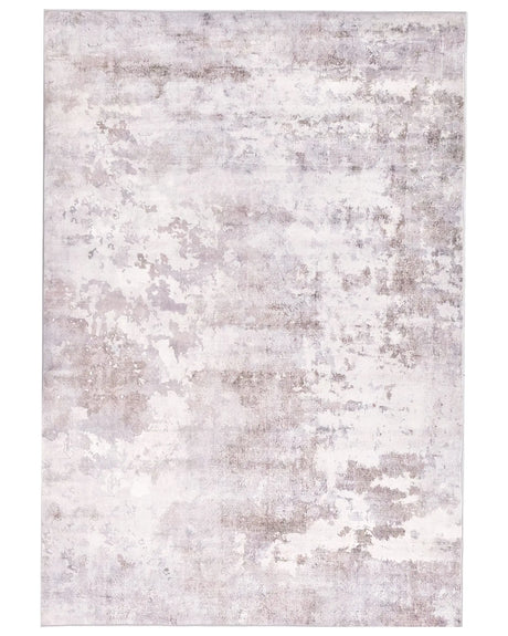 Area Rug Multicolour Fabric 160 x 230 cm Modern Solid Living Room Bedroom For Underfloor Heating Anti-Slip Bottom Low-Pile Beliani
