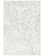 Rug Light Beige Fabric 200 x 300 cm Modern Leaves Pattern Living Room Bedroom For Underfloor Heating Anti-Slip Bottom Low-Pile Beliani
