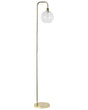 Floor Lamp Gold Metal Base Glass Shade Modern Style Living Room Bedroom Beliani