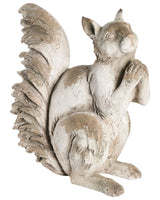 Decorative Garden Figurine Beige MgO Squirrel 20 x 41 x 45 cm Accent Piece Decoration Garden Terrace Patio Beliani