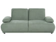 2 Seater Sofa Light Green Fabric Upholstery Water-Repellent Adjustable Backrest &amp; Armrest Wooden Legs Living Room Modern Beliani