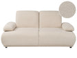 2 Seater Sofa Beige Boucle Upholstery Adjustable Backrest &amp; Armrest Wooden Legs Living Room Modern Beliani