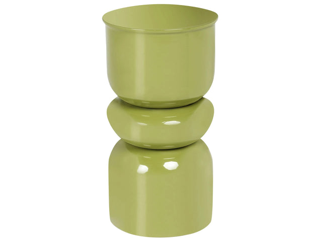 Accent Side Table Olive Green Iron Painted Indoor Living Room Bedroom Beliani