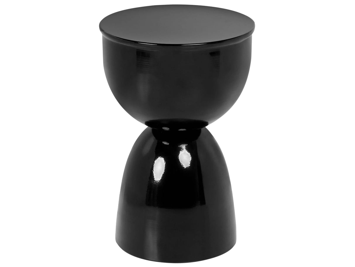 Accent Side Table Black Iron Painted Indoor Living Room Bedroom Beliani
