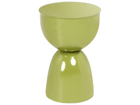 Accent Side Table Olive Green Iron Painted Indoor Living Room Bedroom Beliani