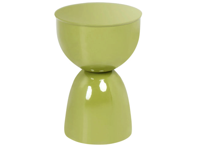 Accent Side Table Olive Green Iron Painted Indoor Living Room Bedroom Beliani
