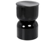 Accent Side Table Black Iron Painted Indoor Living Room Bedroom Beliani
