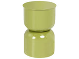 Accent Side Table Olive Green Iron Painted Indoor Living Room Bedroom Beliani