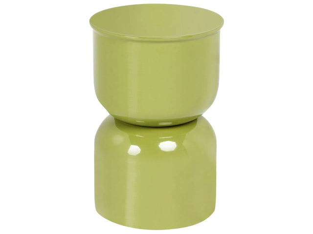 Accent Side Table Olive Green Iron Painted Indoor Living Room Bedroom Beliani