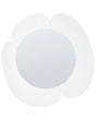 Wall Mirror White MDF Irregular Shape Decorations Home Accessories Decorative Beliani