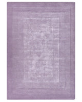 Area Rug Violet Viscose and Wool Solid Pattern 160 x 230 cm Modern Glam Style Beliani