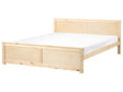 Storage Bed Natural Pine Wood MDF Birch Wood EU Super King Size 6ft Headboard Scandinavian Beliani