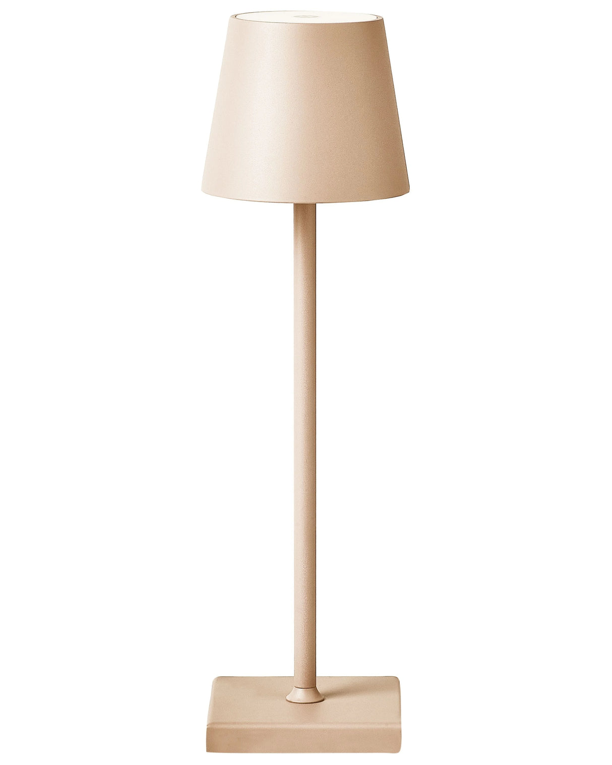 Table Lamp Orange Aluminium Indoor Outdoor Modern with Touch Switch USB Cable Charging Wireless Beliani