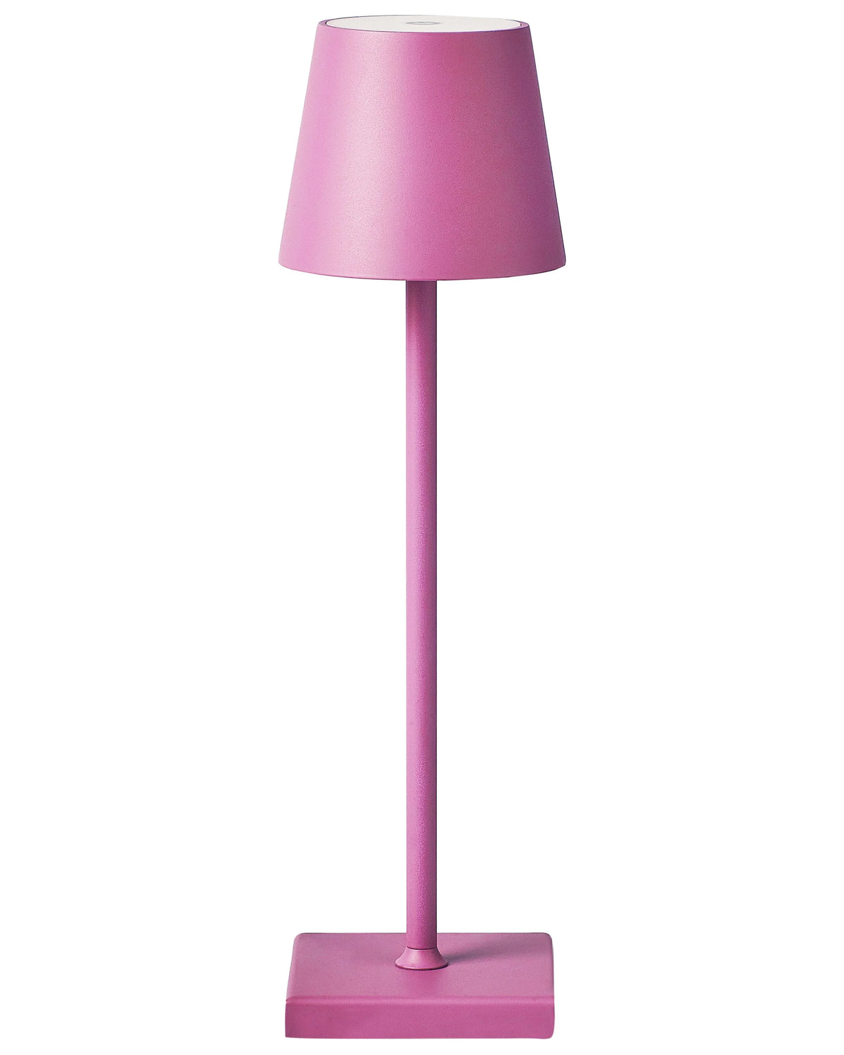 Table Lamp Pink Aluminium Indoor Outdoor Modern with Touch Switch USB Cable Charging Wireless Beliani