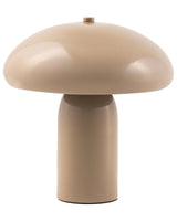 Table Lamp Beige Iron Metal Base 22 cm Single Light Modern Design Home Accessories Living Room Beliani