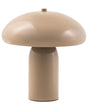 Table Lamp Beige Iron Metal Base 22 cm Single Light Modern Design Home Accessories Living Room Beliani