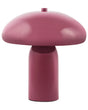 Table Lamp Burgundy Iron Metal Base 22 cm Single Light Modern Design Home Accessories Living Room Beliani