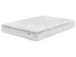 Pocket Spring Mattress White Bamboo Fabric EU King Size 7 Zone Hard Firm Removable Cover Beliani