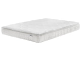 Pocket Spring Mattress White Bamboo Fabric EU Super King Size 7 Zone Hard Firm Removable Cover Beliani