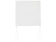 Set of 8 Seat Cushions for Garden Chairs Off White Polyester Fabric UV Resistant Beliani
