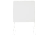 Set of 8 Seat Cushions for Garden Chairs Off White Polyester Fabric UV Resistant Beliani